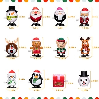 Christmas Wind Up Toys, 12 Pack Christmas Stocking Stuffers