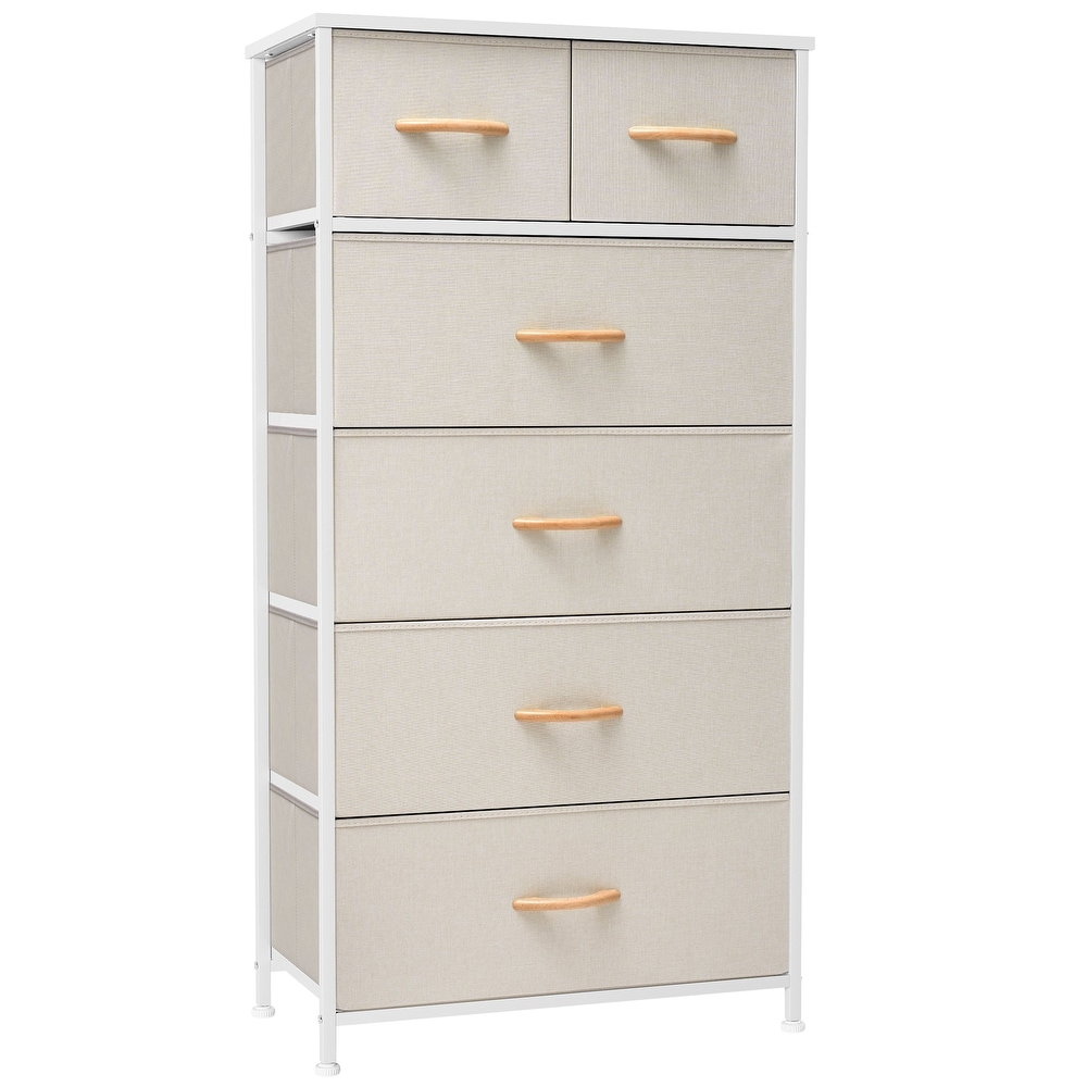 Beige 6-drawer Vertical Chest Dressers - Bed Bath & Beyond