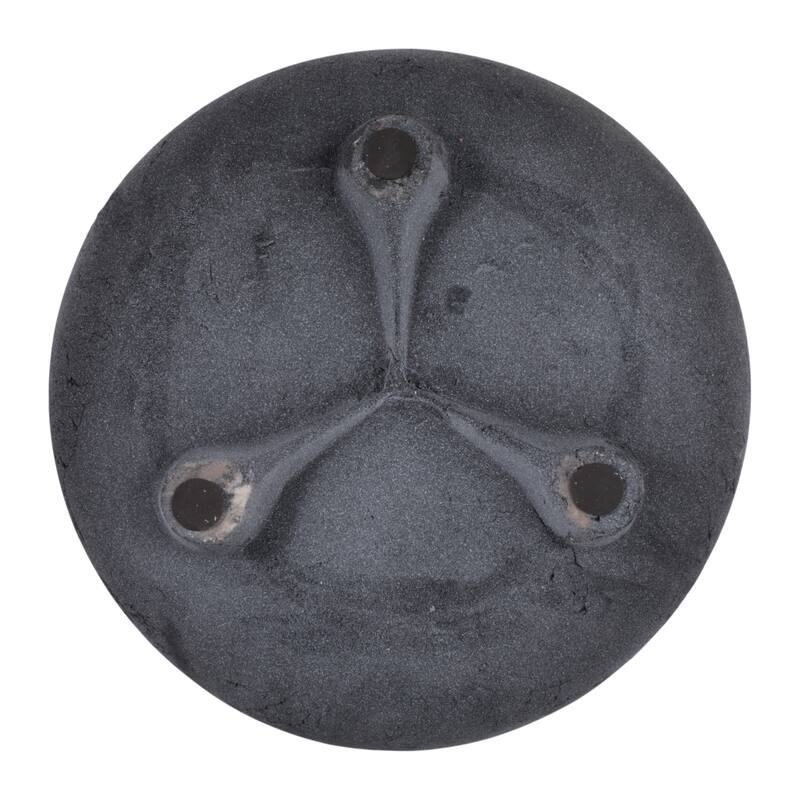 Round Distressed Ceramic Lemon Scented Candle - 12" - 11.75"