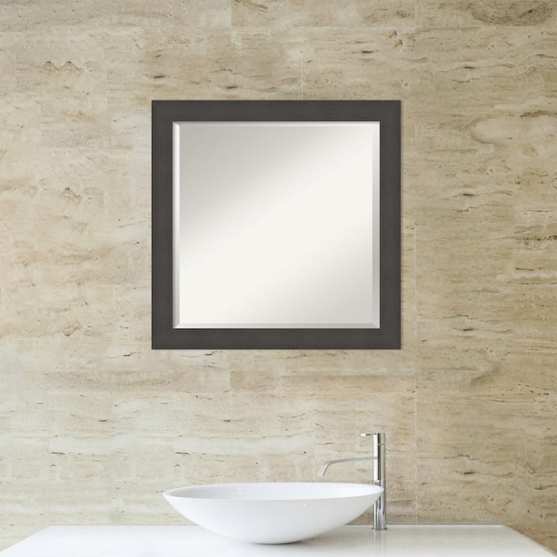 Blaine Narrow Beveled Framed Bathroom Vanity Wall Mirror