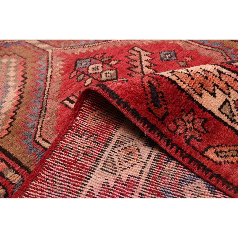 ECARPETGALLERY Hand-knotted Konya Anatolian Red Wool Rug - 3'8 x 10'4