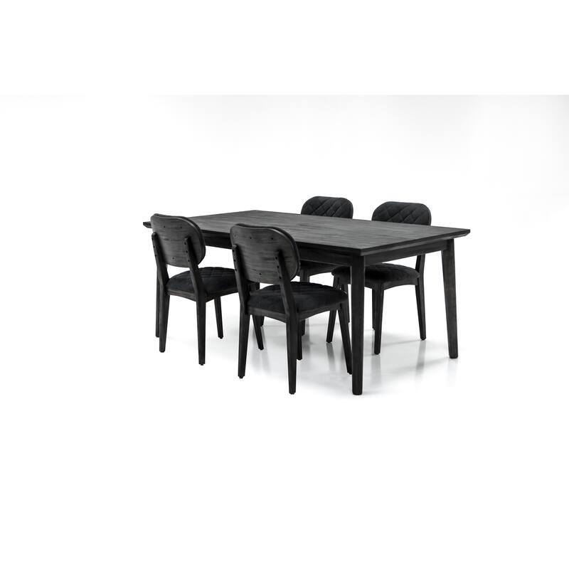 Midnight Open Back Dining Chair - Set of 2