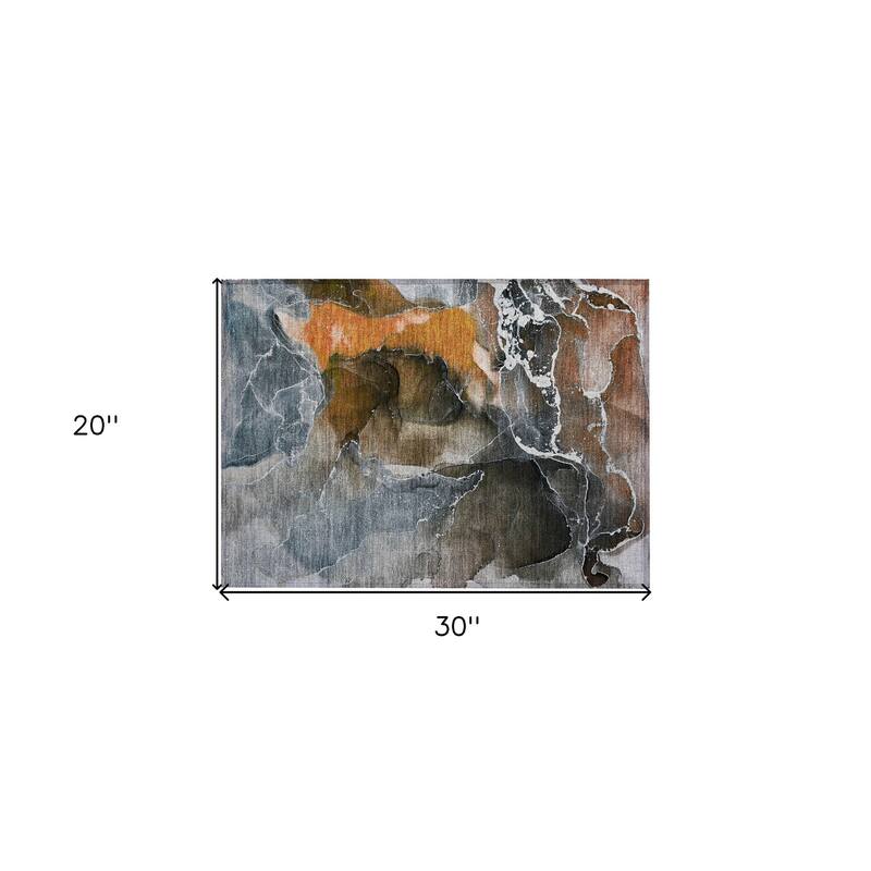 Almilo Modern Art-Inspired Weather Resistant Current & Stylish Outdoor Rug