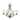 Trans Globe Aspen 5 Light Chandelier in Brushed Nickel