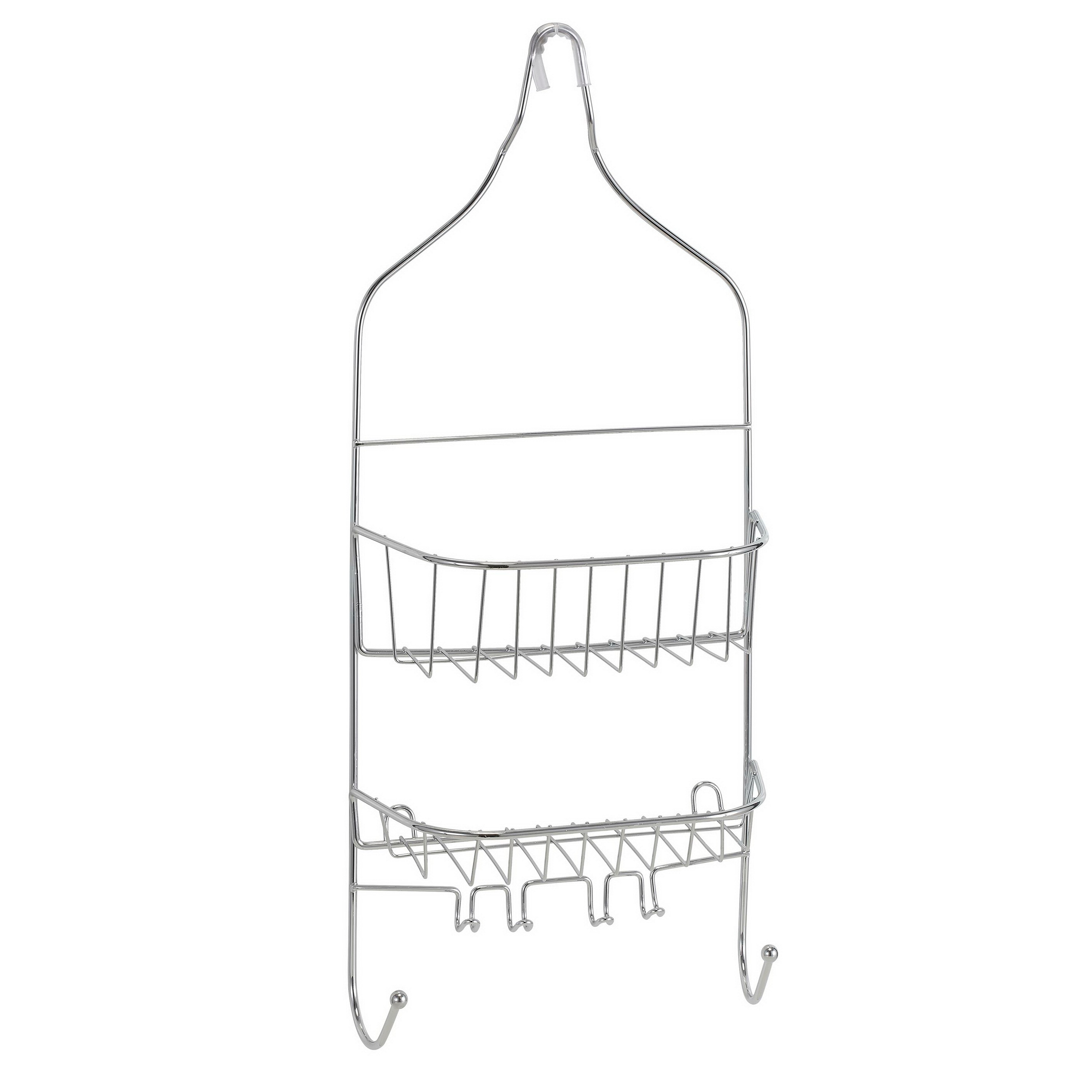 Bath Bliss Venice Shower Caddy in White - 10.25x 21.1x 4.3 - On