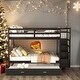 preview thumbnail 2 of 10, Multifunctional Design Full over Full Bunk Bed with Twin Size Trundle and Staircase