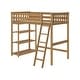 preview thumbnail 29 of 31, Max and Lily Twin Size High Loft Bed with Bookcase