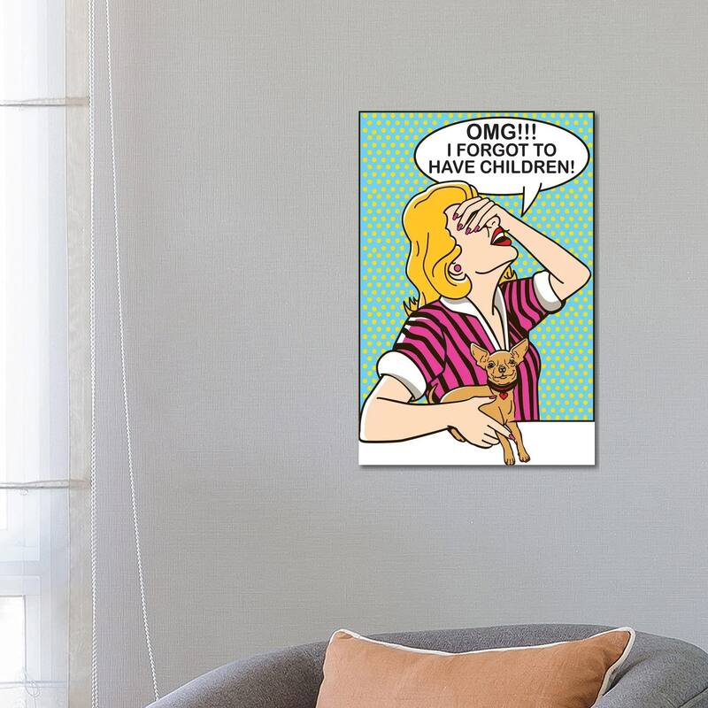 iCanvas "OMG!!!" by Dog is Good and Cat is Good Canvas Print