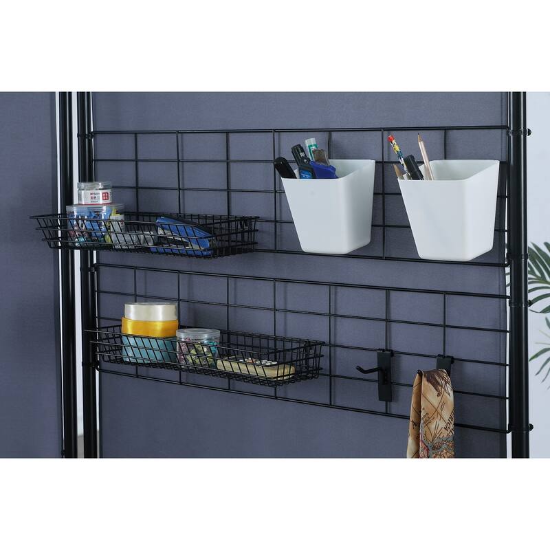 Proman Products Galaxy II Indoor/Outdoor Room Divider (2-Panels, 24" w / panel)with Accessory Rack