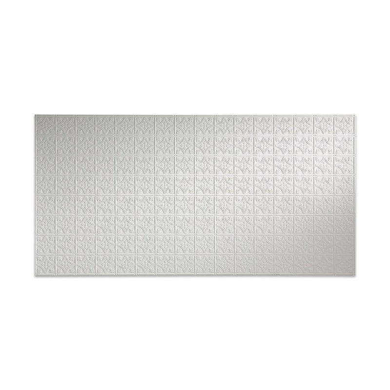 FASÄDE Traditional 1 4-foot x 8-foot PVC Wall Panel in Matte White - 4 x 8