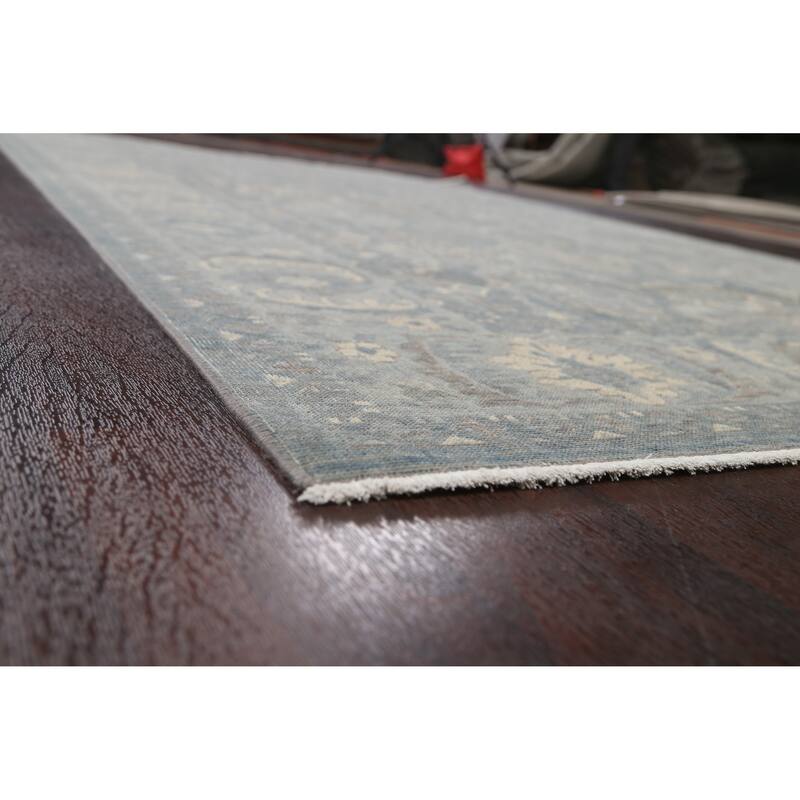 Silver Washed Traditional Ziegler Turkish Wool Area Rug Bedroom Carpet - 6'7" x 9'10"