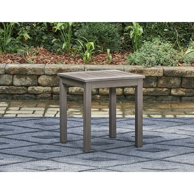 Signature Design by Ashley Hillside Barn Brown Outdoor End Table - 22" W x 22" D x 24" H