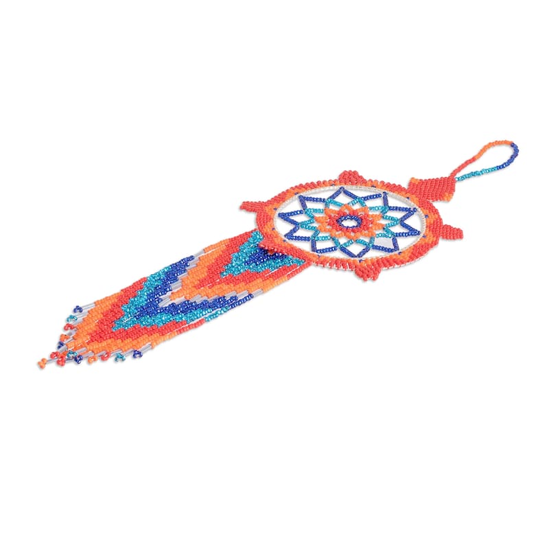 Novica Handmade Festive Dreams Glass Beaded Dreamcatcher