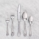 preview thumbnail 1 of 0, Flatware Hammered Stainless Steel 40PC Set Polaris - 9" x 0'5"