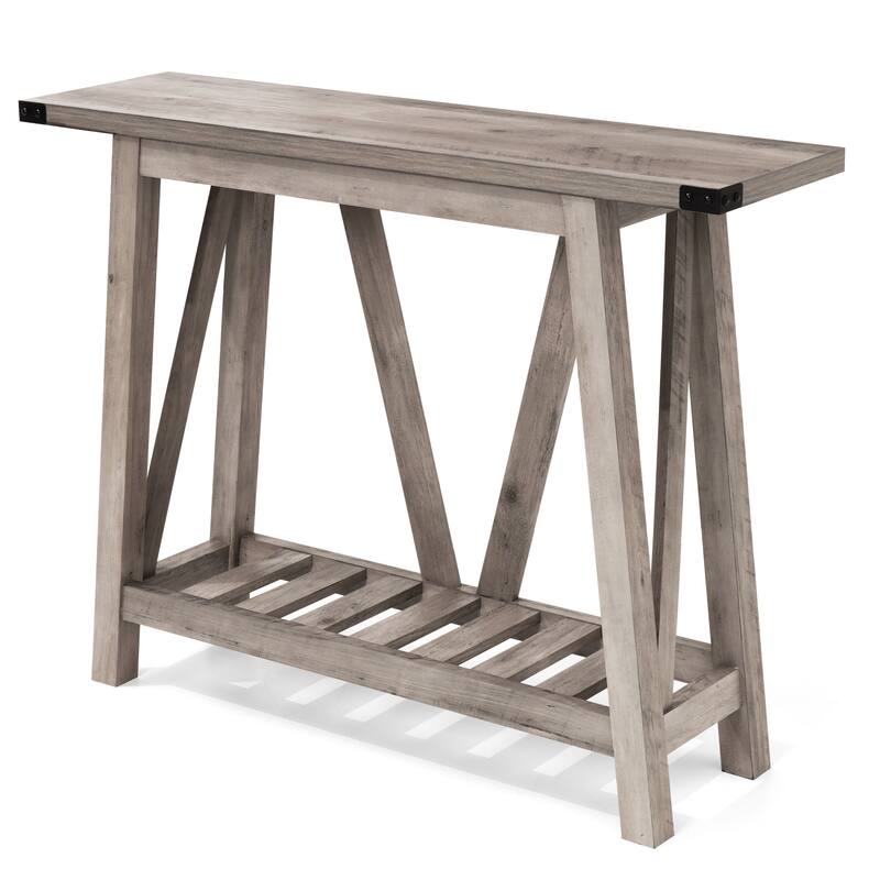 VredHom Console Table Sofa Table Entryway Table with Storage Shelf
