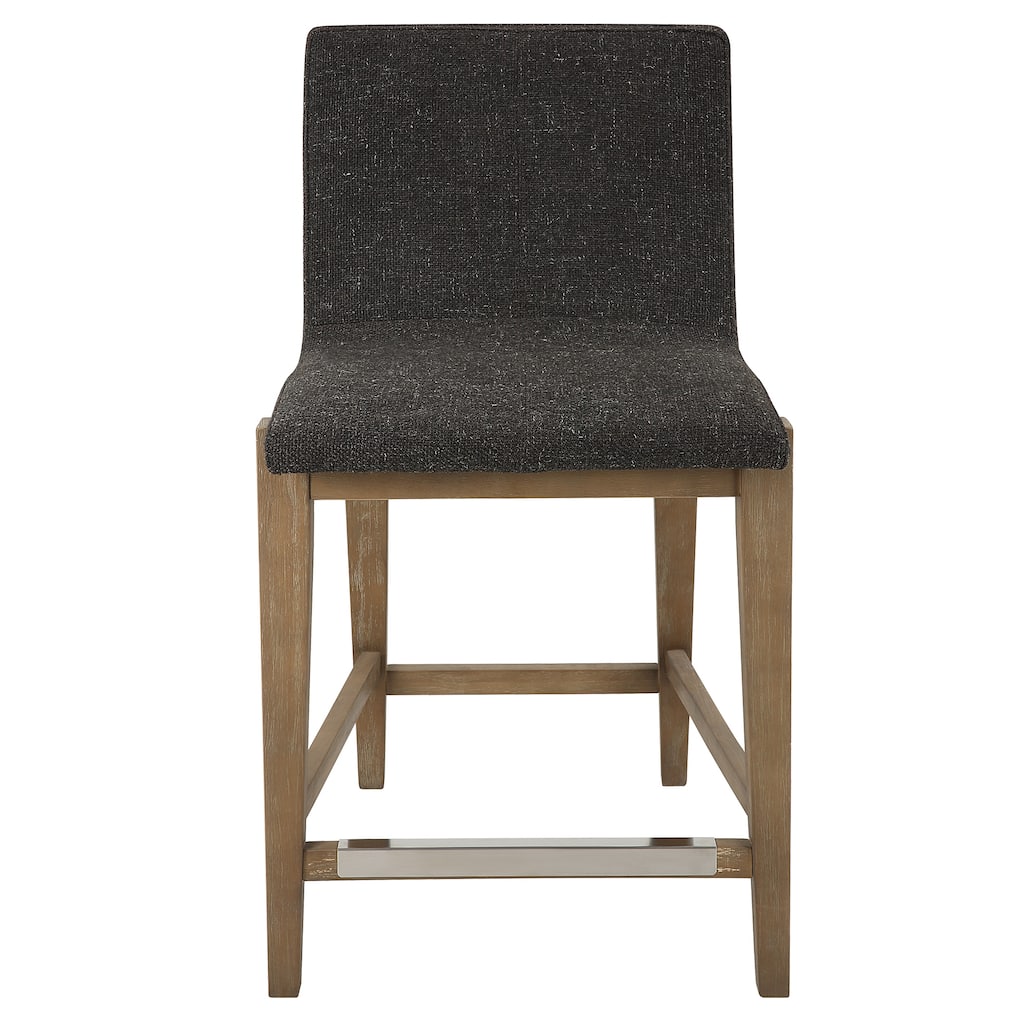 Uttermost Klemens Chocolate Counter Stool - 20"W x 38.5"H x 23"D