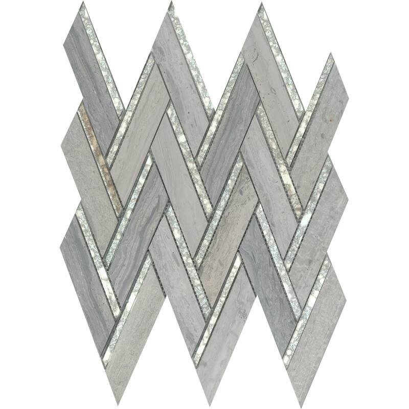 Emser Tile Impulse - 14" x 15" Parallelogram Herringbone Mosaic Floor