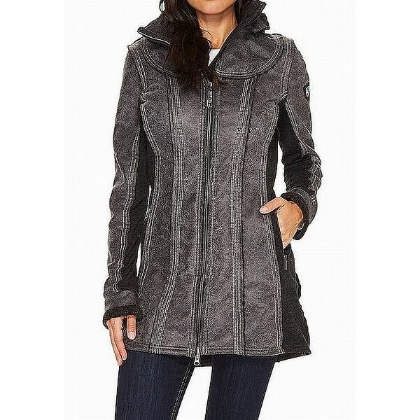 Shop Kuhl Womens Raven Gray Size Xl Hooded Dani Sherpa Trench
