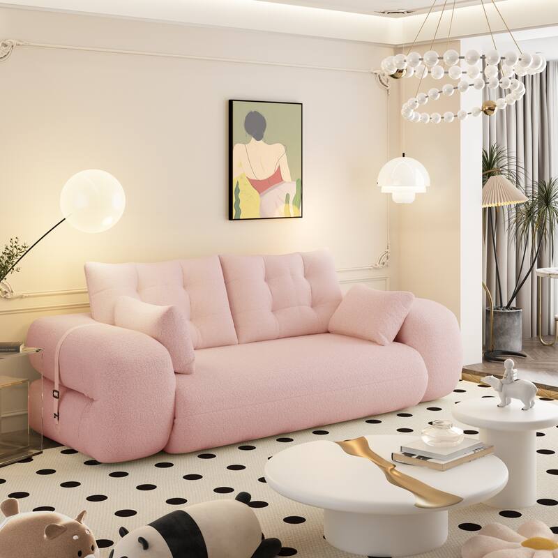 78.7″ Teddy 3-Seater Modular Sleeper Sofa with Convertible Lounge Design