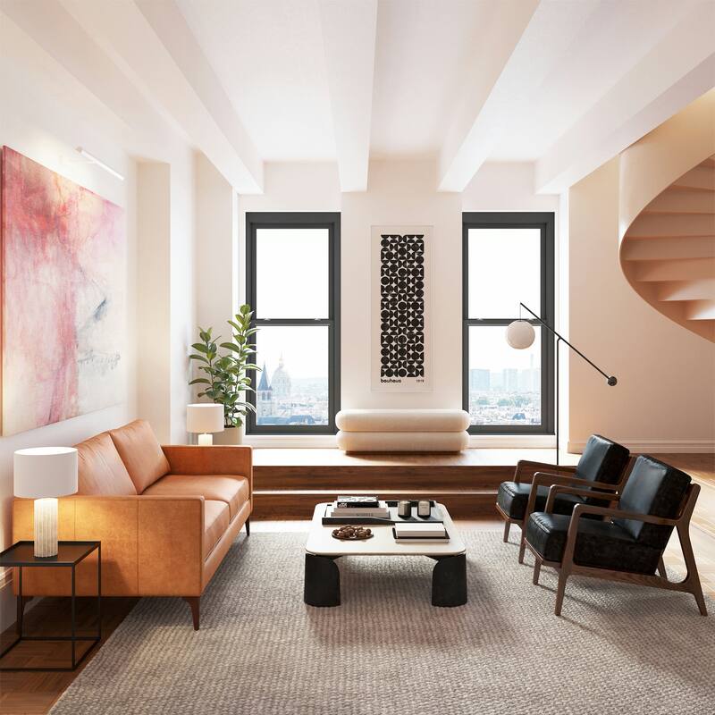 Poly & Bark Varde Bench in Froth White Boucle