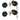 2Pcs Keyed Alike Entry Door Locks Single Cylinder Deadbolts Set Black - Silver Tone
