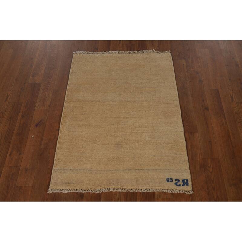 Gabbeh Oriental Foyer Rug Hand-Knotted Wool Carpet - 2'3"x 3'0"