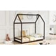 preview thumbnail 31 of 34, Twin Size Wooden Playhouse Design House Bed with Roof,Suitable for Boys and Girls