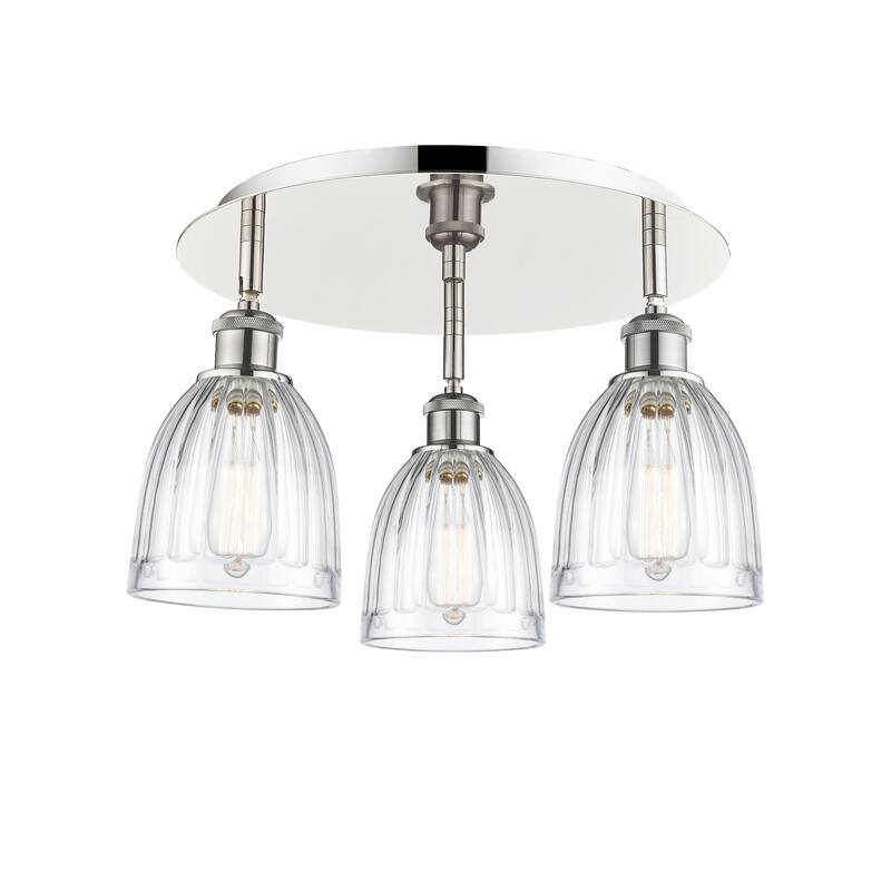 Innovations Lighting Brookfield - 3 Light 18" Flush Mount