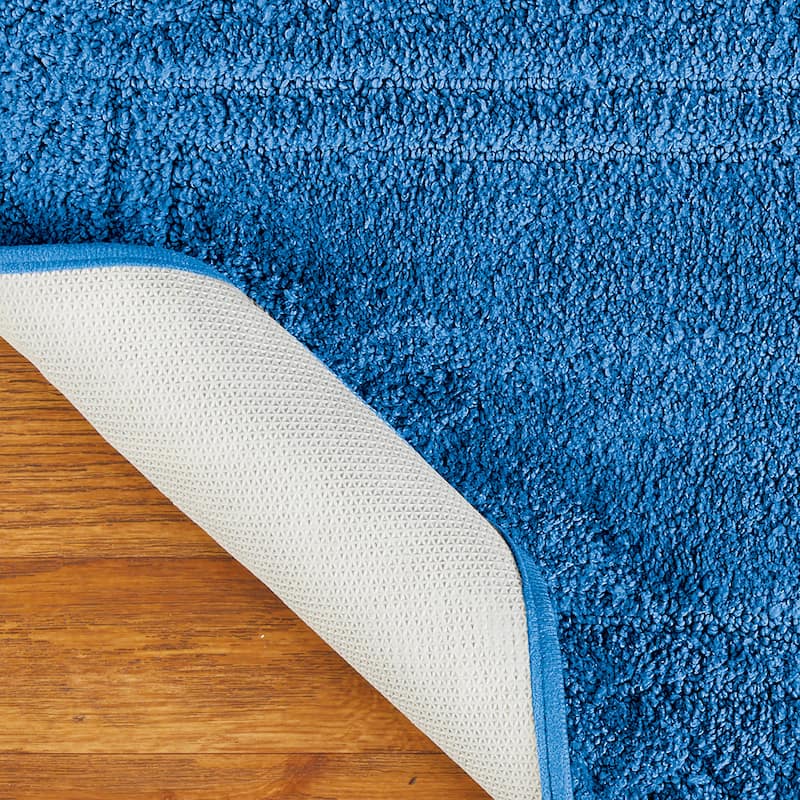 3-Piece Diamond Border Skid-Resistant Bath Rug Set