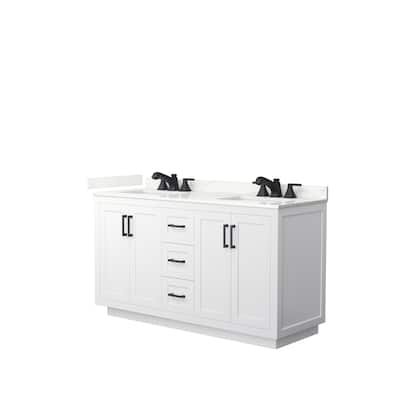 Miranda 60-inch Double Vanity, Quartz Top