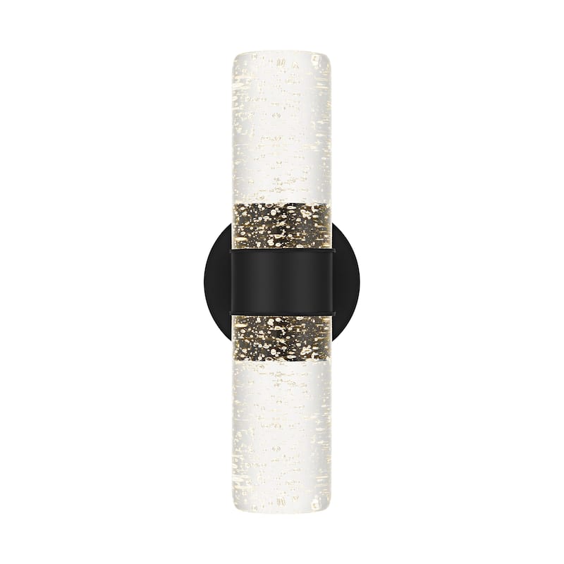 Kaia Integrated LED Matte Black Outdoor Wall Lantern