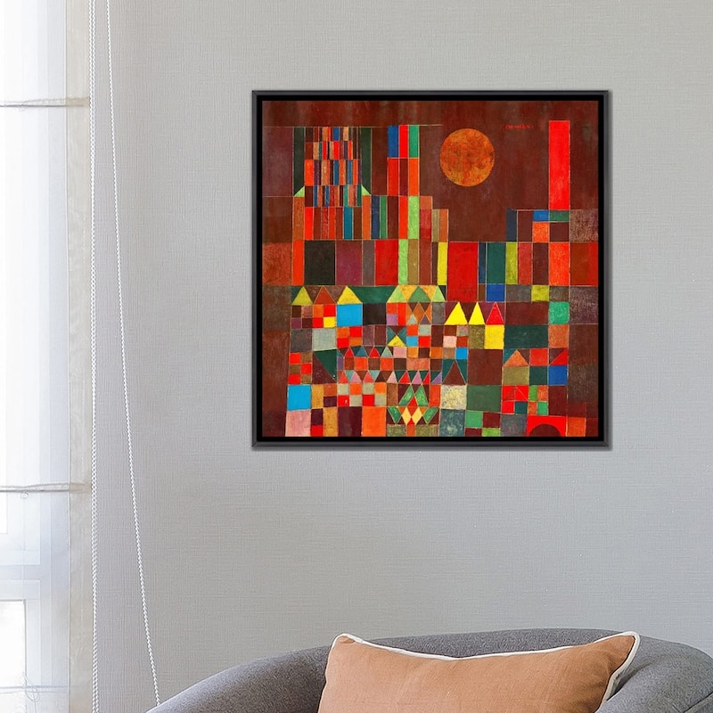 iCanvas "Burg und Sonne, 1928" by Paul Klee Framed
