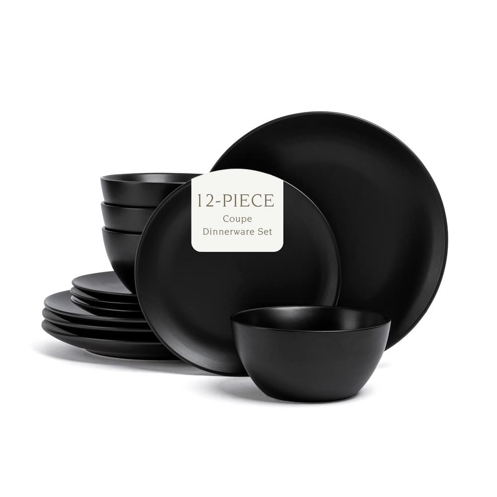 over&back Coupe Semi-Matte Stoneware Dinnerware Set