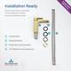 Solid Brass Lead-free Single-handle High Arc Bathroom Faucet