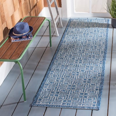 SAFAVIEH Courtyard Narcisse Indoor /Outdoor Waterproof Patio Backyard Rug
