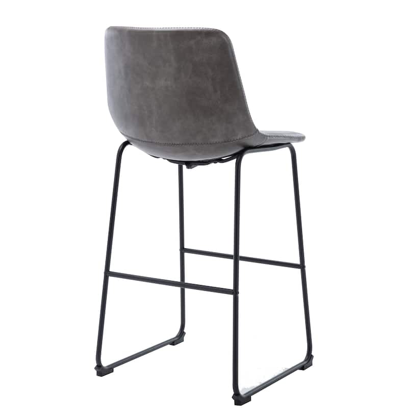 Corvus Thurso Faux Leather 30-inch Bar Stool (Set of 2)