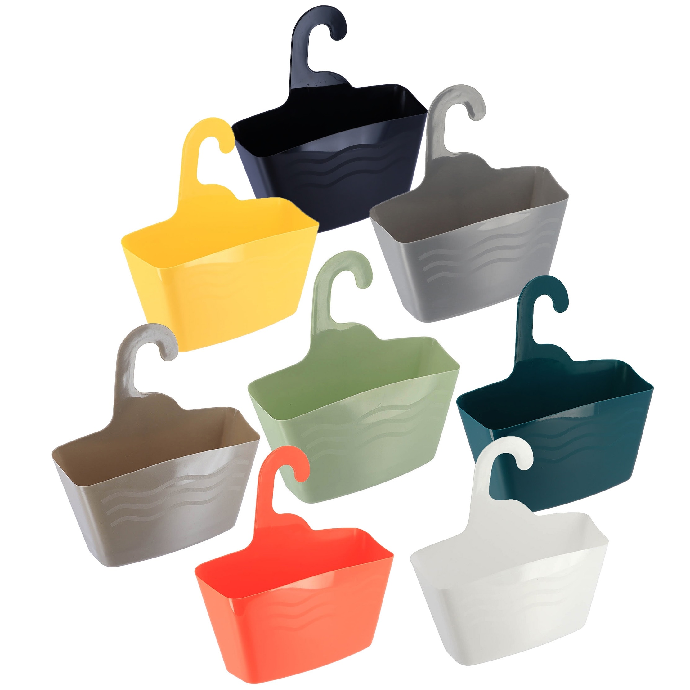 Plastic Storage Hanging Baskets Bathroom Washing Toiletries Shower  Organizer.KE