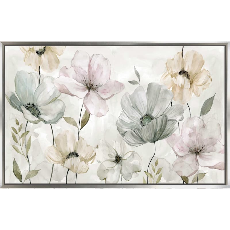 "Garden Grays" by Carol Robinson Print on Floating Canvas