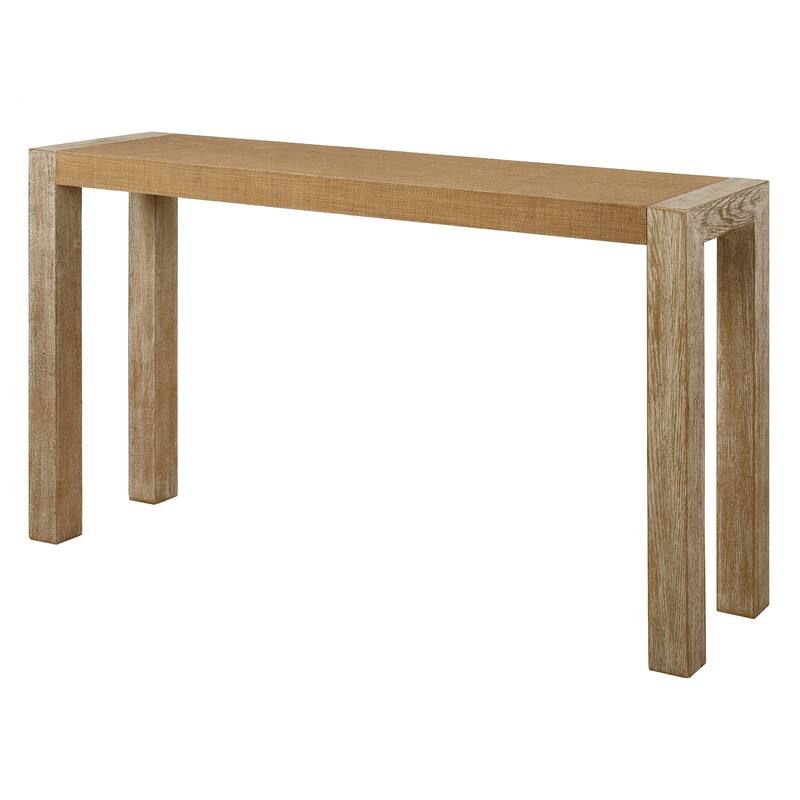 Uttermost Bentley Grasscloth Console Table - 31.125"H x 52"W x 13"D