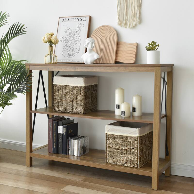 StorageWorks Seagrass Storage Basket Wicker Woven Storage Baskets with Liners (2-Pack) - 10.2" x 10.2" x 10.6"