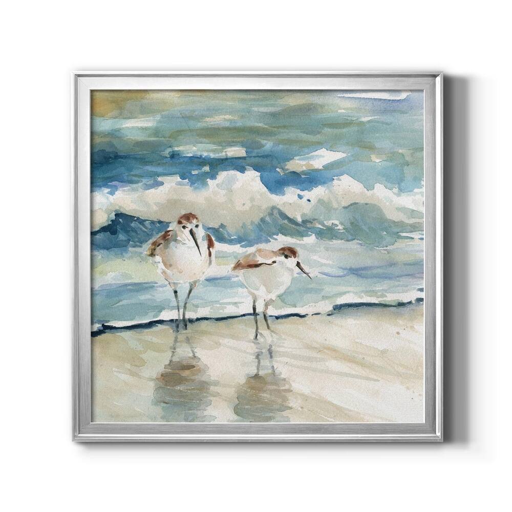 Beach Birds-Premium Framed Canvas - Ready to Hang
