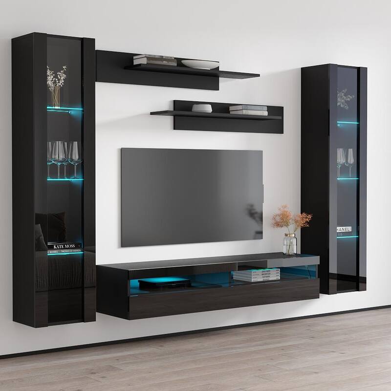 Fly AB2 35TV Wall Mounted Floating Modern Entertainment Center