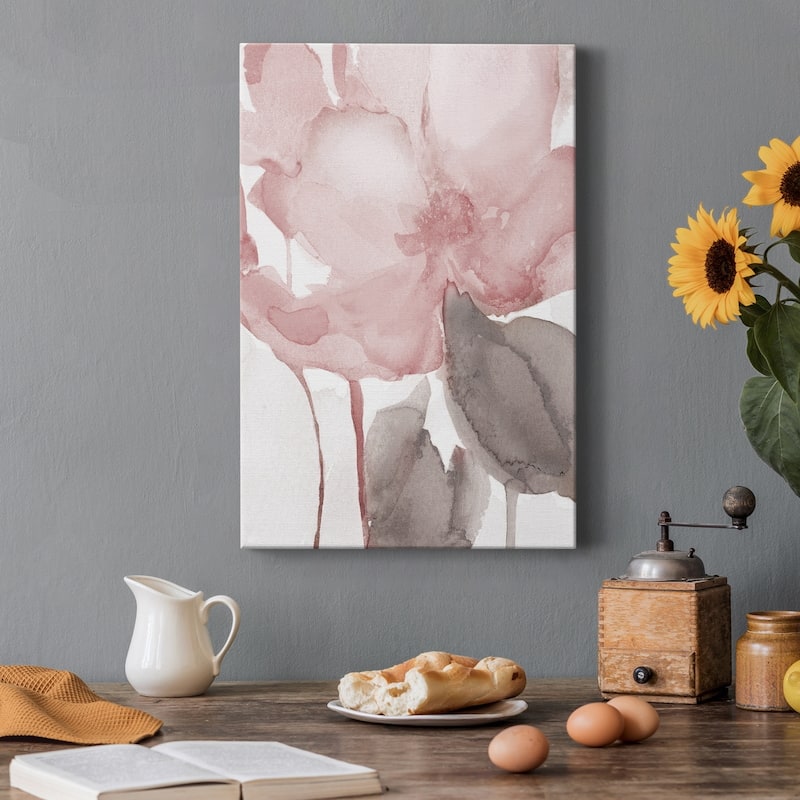 Blush Bloom II Premium Gallery Wrapped Canvas - Ready to Hang