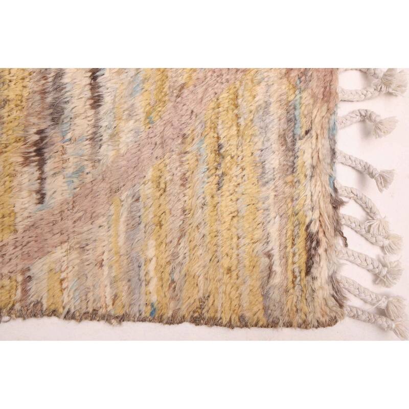 ECARPETGALLERY Hand-knotted Pak Finest Marrakesh Light Gold Wool Rug - 8'6 x 9'3