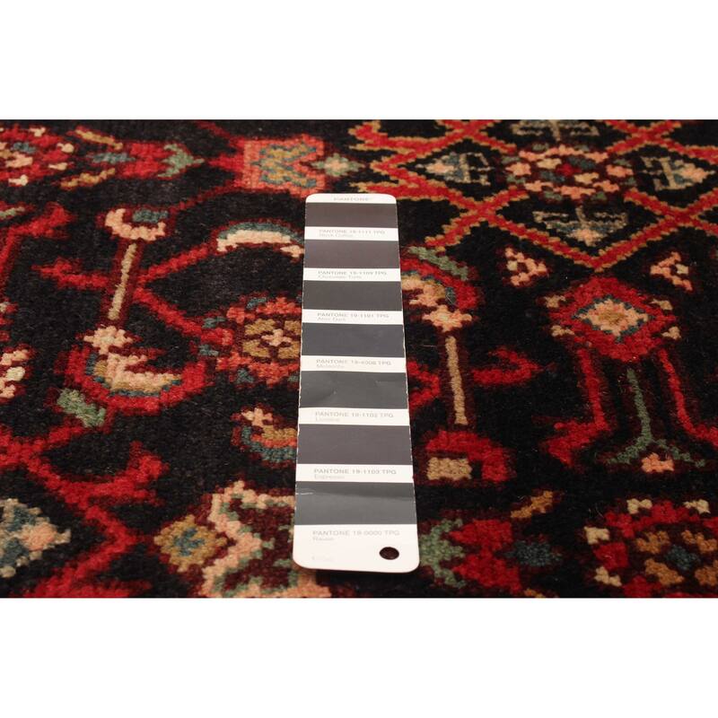 ECARPETGALLERY Hand-knotted Andelz Black Wool Rug - 3'3 x 9'3