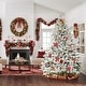 preview thumbnail 8 of 20, Suncrown 6ft/7ft Artificial Snow Flocked Christmas Tree with Metal Stable Stand Base for Indoor and Outdoor Holiday Decoration