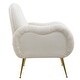 preview thumbnail 22 of 30, Accent Chair With Metal Gold Legs, Snowflake fabric Armchair,Single Sofa Chair for Living Room Bedroom, Dining Room