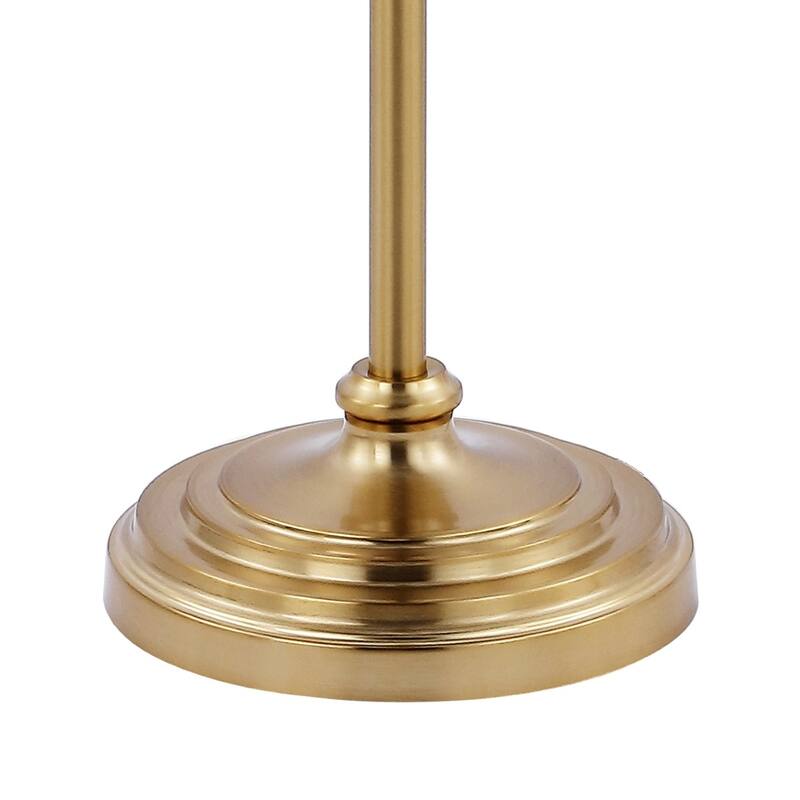 Aveiro 62.5" Classic Iron LED Floor Lamp, Transitional Gold with Blue and White by JONATHAN Y
