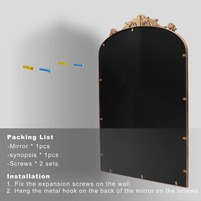 Traditional Baroque Ornate Wall Mirror