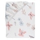 preview thumbnail 3 of 3, Lambs & Ivy Baby Blooms Watercolor Floral/Butterfly Cotton Fitted Crib Sheet
